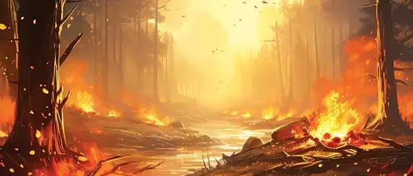 Echoes of ancient flames