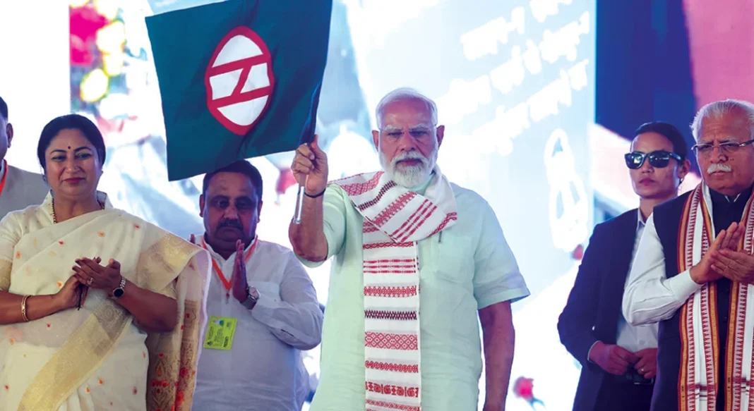 PM Narendra Modi inaugurated new Delhi Metro corridors, making the Pink Line India’s first operational ring metro network.
