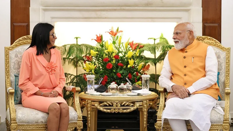 PM Modi Meets Delcy Rodriguez: Venezuela a Valued Partner