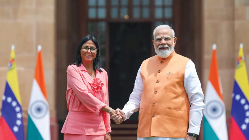 PM Modi Meets Delcy Rodriguez: Venezuela a Valued Partner